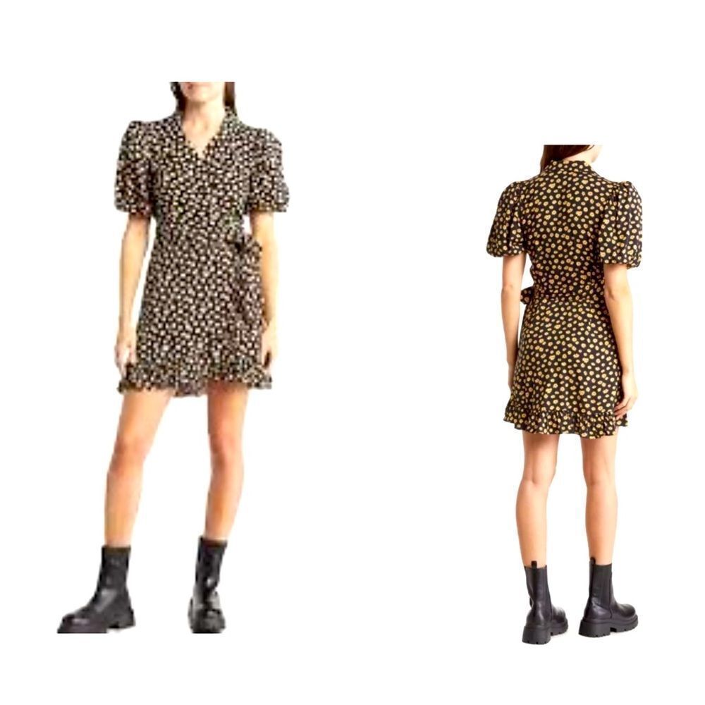 NWT We Wore What Daisy Wrap Dress XS